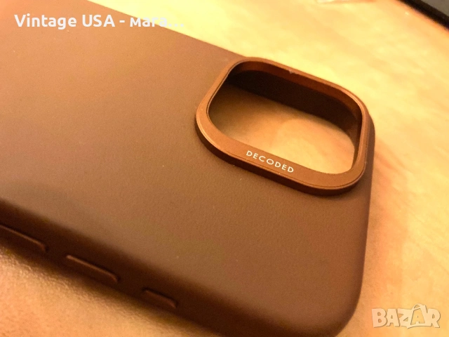 Кожен калъф / case Decoded Leather за Iphone 16 Pro Max