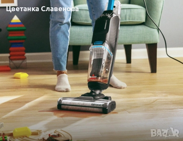 Прахосмукачка за мокро и сухо почистване с кабел BISSELL CrossWave HF2, 340W,3845N