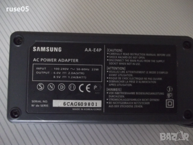 Зарядно / адаптер / "SAMSUNG - AA-E4P" работещо, снимка 6 - Батерии, зарядни - 54489429