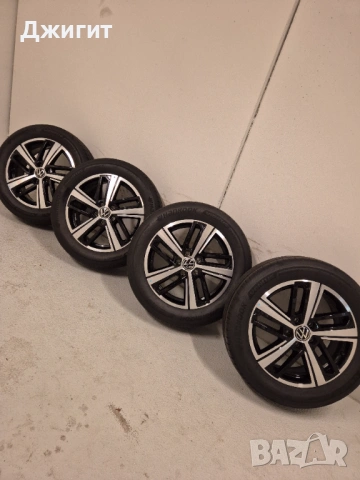 Чисто нов комплект летни гуми 215 55 R17 98H на Алуминиеви джанти за VW Caddy Touran 