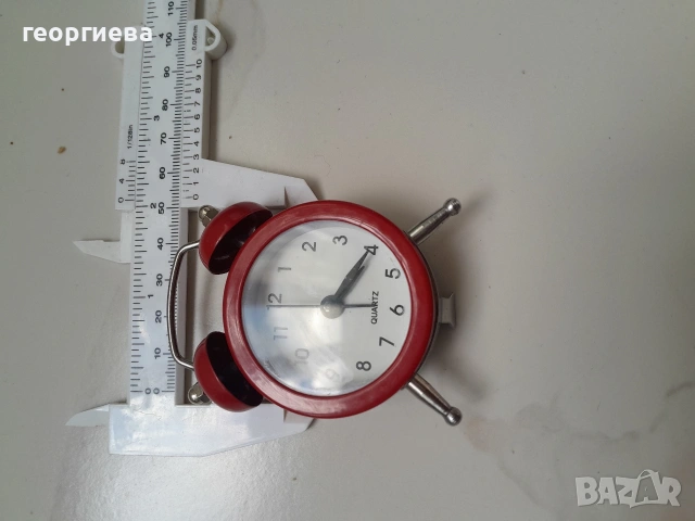 мини будилник кварц, снимка 3 - Антикварни и старинни предмети - 54893793