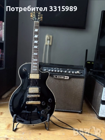 Комплект - Електрическа китара Les paul и кубе Line6