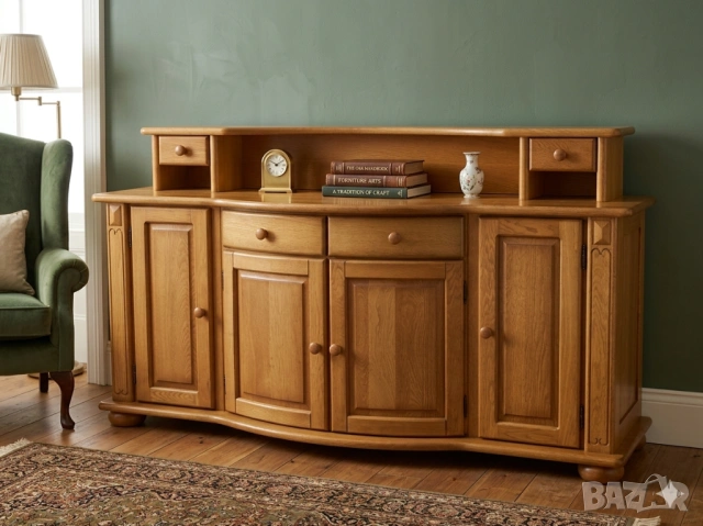 масивен бюфет в класически рустикален стил