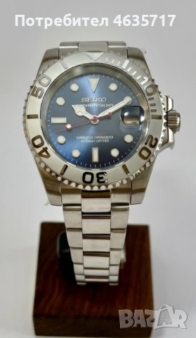 Нови часовници Yacht-Master (Seiko custom mod), снимка 4 - Мъжки - 54762462