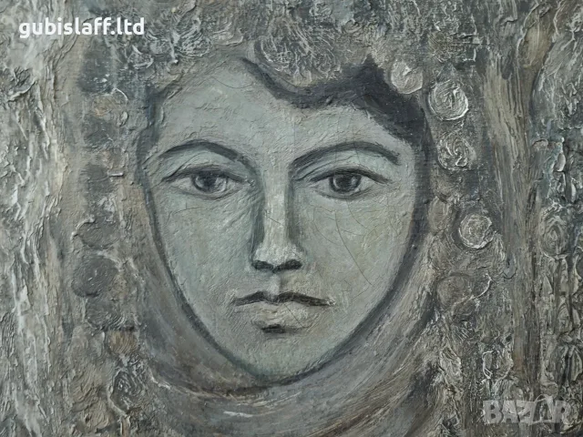 Картина "Лазарки", 1971 г., худ. Иван Чаушев (1935-2015), снимка 5 - Картини - 55685205