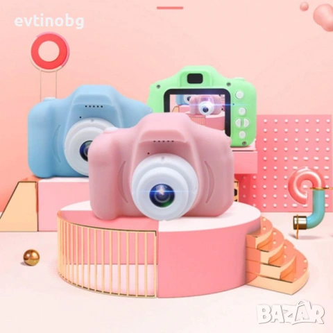 Детски електронен фотоапарат. Цвят: Син или Розов, снимка 7 - Други - 54049210