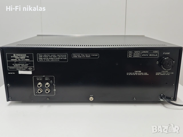 стерео касетъчен дек Hi-Fi PIONEER CT-F850 , снимка 10 - Декове - 54553729