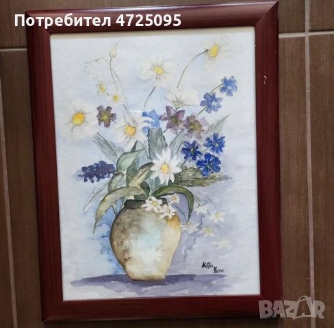 Авторска картина на цветя