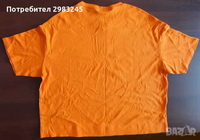 Оранжева тениска с къси ръкави, снимка 2 - Тениски - 54584322