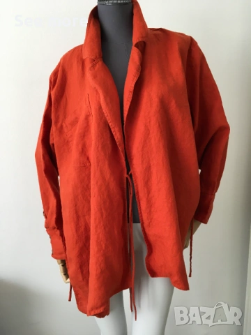 Massimo Dutti 100% лен риза/сако L, снимка 5 - Ризи - 54563629