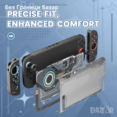 Нов кейс Ергономичен калъф за Nintendo Switch 2 против хлъзгане за геймъри игри, снимка 5 - Аксесоари - 54312887