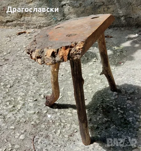 Трикраки стари столчета и маси, стол, маса паралия, синия, снимка 7 - Други - 55433914
