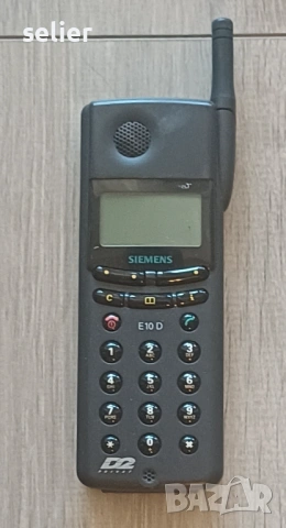 Това е мобилен телефон Siemens E10D, класически модел от края на 90-те години.  Основни характеристи