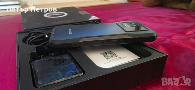 Doogee V20 256GB Phantom Gray НЕРАЗЛИЧИМ ОТ НОВ! ПЪЛЕН КОМПЛЕКТ!, снимка 7 - Samsung - 54311513