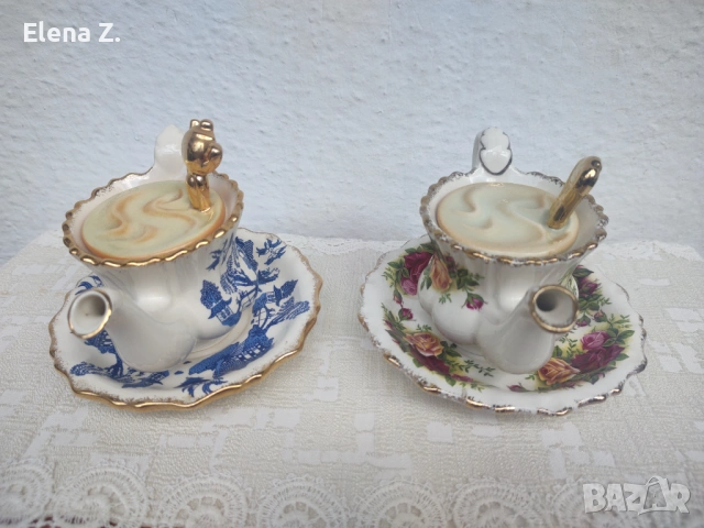 2 уникални чайника Cardew Royal Albert, Country Roses, Old Blue Willow, снимка 4 - Други - 54775710