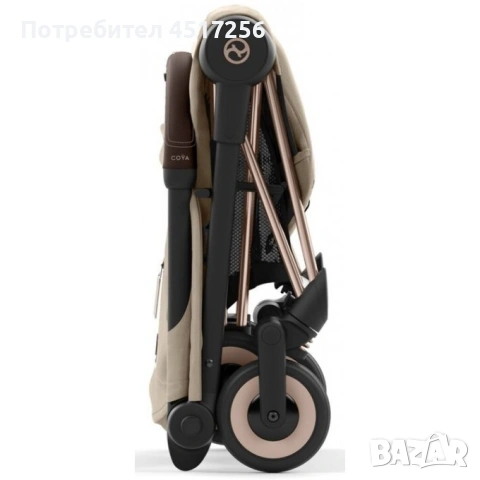 Количка Cybex Coya Cozy Beige frame rosegold stroller, снимка 7 - Детски колички - 54954869