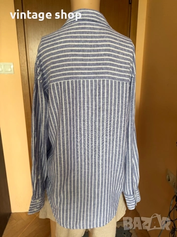 Дамски ленени ризи райе Lexington/Zara, снимка 16 - Ризи - 54486141