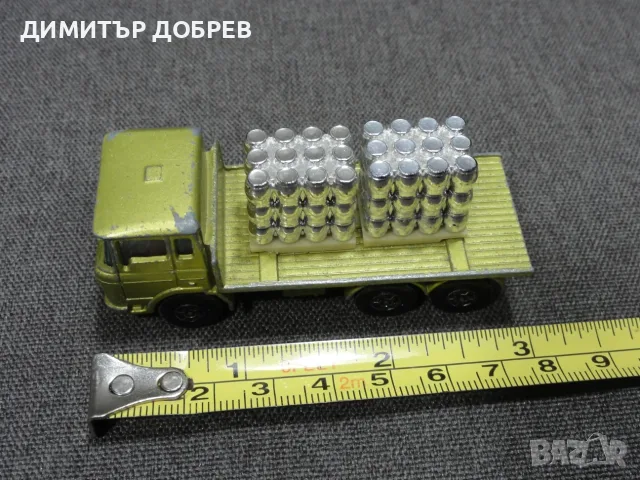 СТАРА РЕТРО МЕТАЛНА КОЛИЧКА КАМИОН DAF GIRDER TRUCK MATCHBOX ENGLAND, снимка 7 - Колекции - 55644754