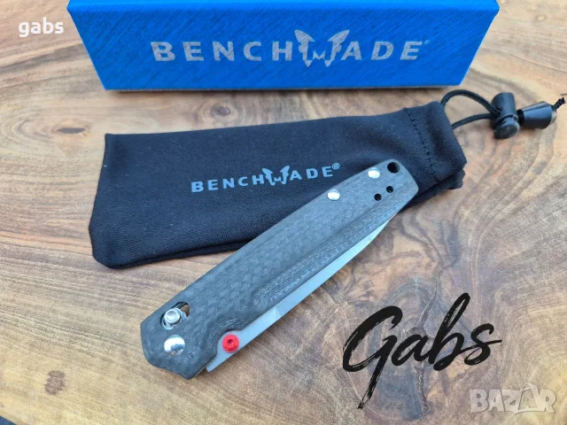 Сгъваем нож Benchmade VALET 485-1, M390.,карбон, снимка 7 - Ножове - 55575069
