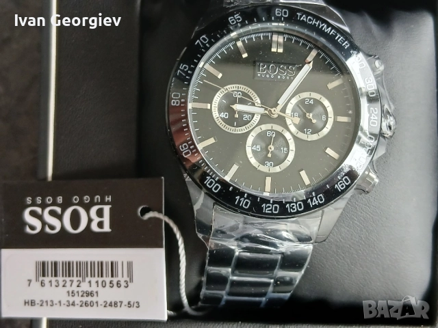 Нов часовник HUGO BOSS Icon Chronograph 1512961, снимка 5 - Мъжки - 54476919