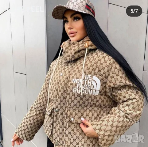 The North Face Gucci ⚜️Дамски Зимно Яке , снимка 5 - Якета - 55656605