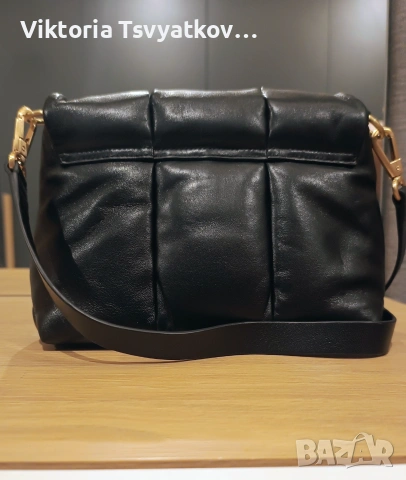 Оригинална кожена чанта Clarks Puffy Crossbody (Естествена кожа)