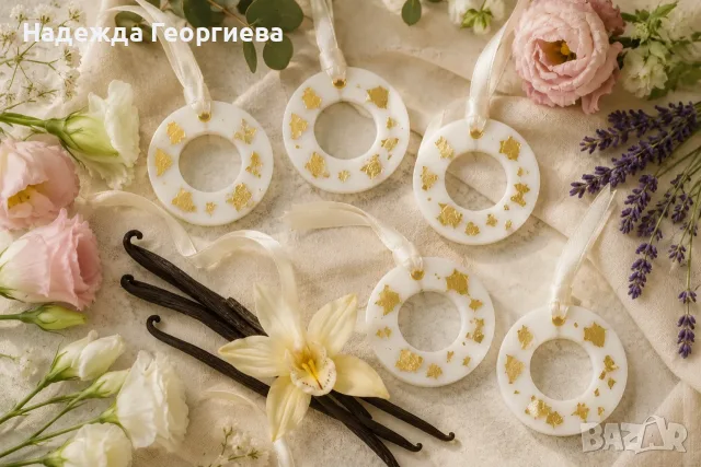 Сватбени подаръци за гости / Ароматен ринг от соев восък / Персонализирани / Ръчна изработка, снимка 5 - Ръчно изработени сувенири - 55537706