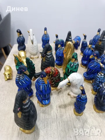 Ретро колекция от ръчно дялани дървени фигурки от Бали (птици и животни) – Винтидж , снимка 3 - Колекции - 55481438