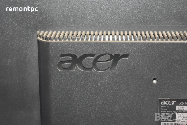 22 инчов монитор Acer P223W 1680 х 1050 LCD VGA, снимка 8 - Монитори - 54916355