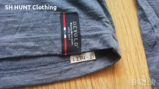 DEVOLD TUMBLE DRY 100% Merino Wool размер XXL блуза 100% Мерино вълна - 2545, снимка 6 - Блузи - 54216257