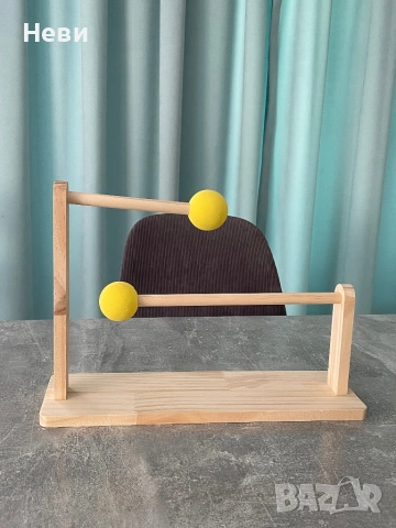 Комплект дървени стойки за аксесоари за коса, снимка 3 - Органайзери - 54172415