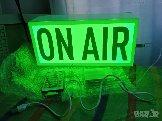 Супер модерна светеща LED табела ON AIR, снимка 7 - Рекламни табели - 55383381