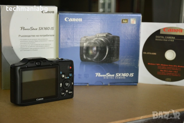 Canon PowerShot SX160 IS – Отлично състояние | 12x Оптичен Zoom, снимка 2 - Фотоапарати - 54958299