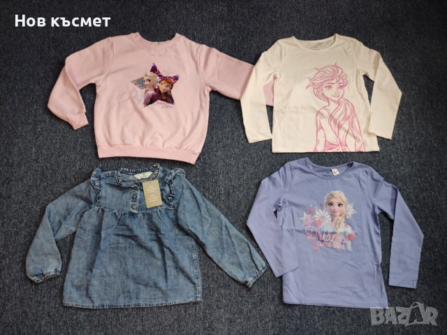 Нови детски дрехи за момиче, размер 122/128 Н&М, H&M, снимка 2 - Детски Блузи и туники - 54022622