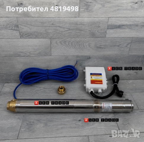 Турбинна потопяема помпа 2 цола / ф100 – комплект с пусково табло, снимка 2 - Напояване - 54519631