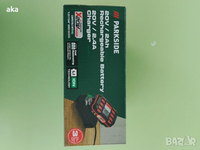 PARKSIDE акумулаторна батерия PAP20B1+20V/2.4A зарядно устр.PLG20C1-НОВИ 3Г.ГАРАНЦИЯ, снимка 6 - Друга електроника - 54750778