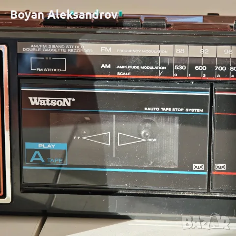 Двукасетен стерео радиокасетофон Watson Mod. RR 5510 , снимка 2 - Радиокасетофони, транзистори - 55674886