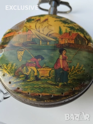 Швейцарски часовник с аларма на Meuron et Comp. 1780 година. Търг от 1 евро!!!, снимка 4 - Джобни - 54881309