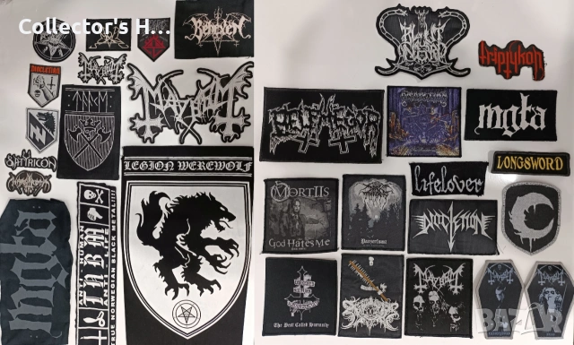 Нашивки, гръб, значки блек метъл Mayhem Dissection Mgla Satyricon Darkthrone Venom