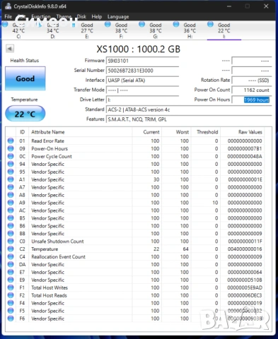 Kingston XS1000 1TB USB 3.2 SSD, снимка 3 - Твърди дискове - 54390554