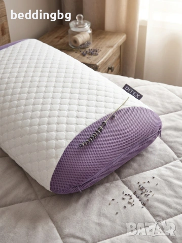 Мемори възглавница Ditex Premium – Lavender Dreams (60x40x13 см), снимка 4 - Възглавници - 54389571