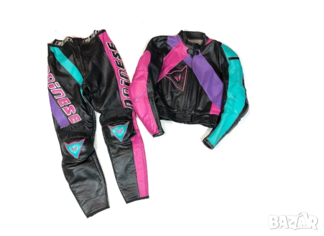  Кожен костюм Dainese Vintage 90s Racing Мото екип размер М 