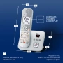 Чисто нов Безжичен Телефон Panasonic KX-TG6861 с Телефонен Секретар и Защита от Спам, снимка 3