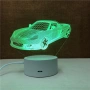 3D LED нощник „Кола" с 7 цвята и дистанционно, снимка 3
