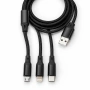 6726 Универсален USB кабел 3 в 1 – Micro USB, Lightning и Type-C, снимка 3