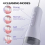 OasiSmile Воден флосер за почистване на зъби, 260 мл преносим безжичен иригатор , снимка 3