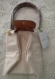 НОВА Longchamp Le Pliage – с етикети, млечно бежова, М, дълги дръжки, снимка 7