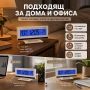 Електронен дигитален светещ часовник с термометър за стая сензор, снимка 4