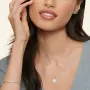 Дамско колие KRKC&CO с моисанит, диамантена висулка 0.5 CT, 14K/бяло злато, стерлингово сребро, снимка 4