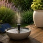 Соларен фонтан за градина с помпа и 4 дюзи – декоративен воден фонтан на слънчева енергия, 180 л/ч, снимка 4